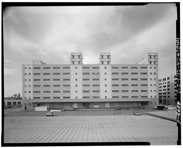 Building, east back. Camera facing west - Naval Supply...