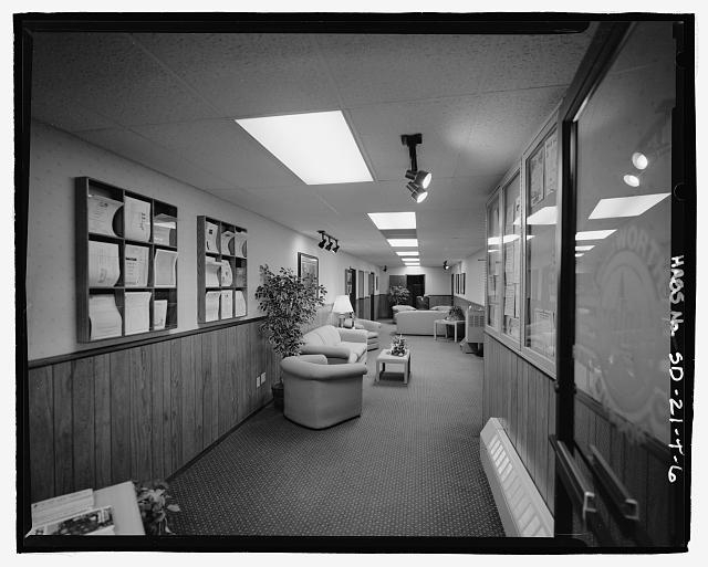 6. Interior view of main entrance vestibule looking...