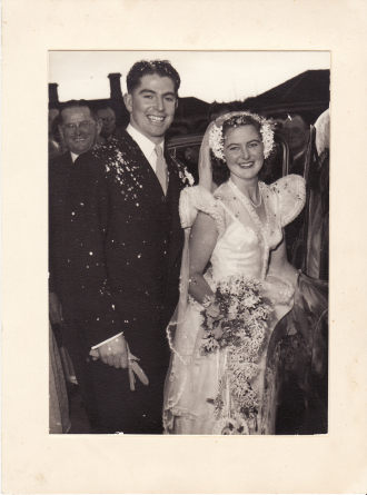 Donald James Smibert and Lola Lingard on their wedding day