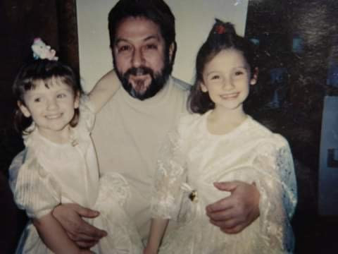 Woodruff and his daughters, Elizabeth and Beatrice