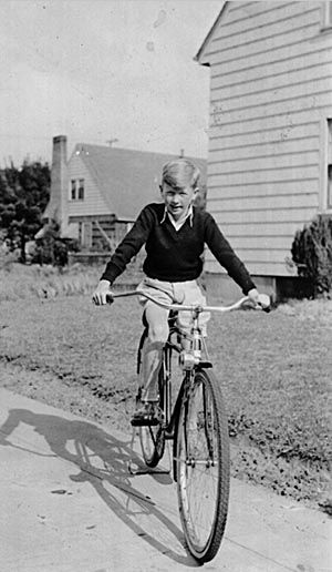 Pat O'Toole on a bike