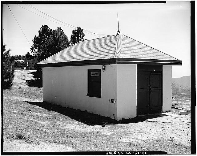 13. VIEW OF S-202(PERHAPS AN ACID STORAGE SHED), LOOKING...