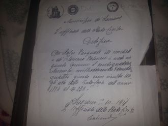 Pasquale Falco certificate