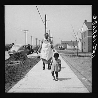 Detroit, Michigan. Negro mother and child at Sojourner...