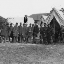 President Lincoln at the Battle of Antietam