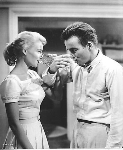 Hope Lange and Montgomery Clift in THE YOUNG LIONS