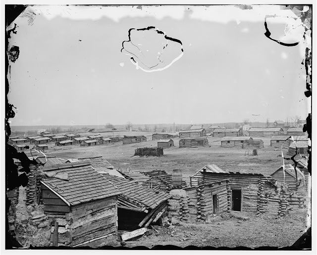 [Centreville, Va. Confederate winter quarters, south view]