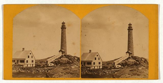 Thacher's Island lights--north tower / phot. by Hervey...