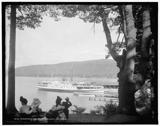 Steamer docks, Fort William Henry Hotel, Lake George, N.Y.