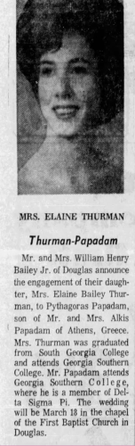 Thurman-Papadam Engagement Announcement