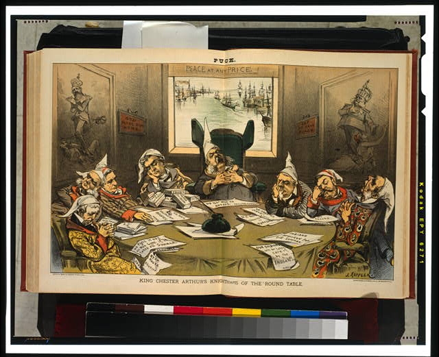 King Chester Arthur's knight(cap)s of the round table /...
