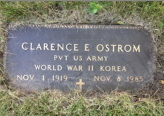 Clarence Edwin Ostrom November 1, 1919 - November 8, 1985