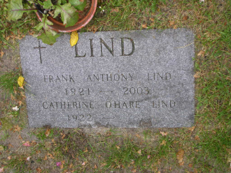 Frank Anthony Lind --gravestone