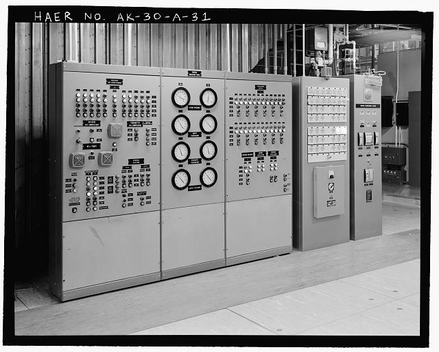 31. View of mezzanine floor level in transmitter building...