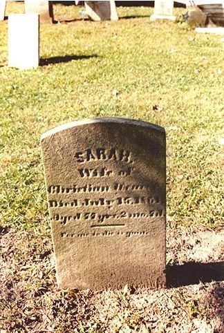 Sarah Weaver Headstone