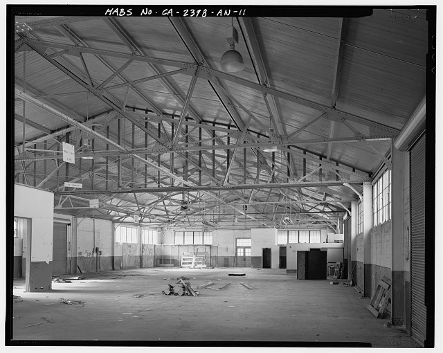 INTERIOR LOOKING SOUTHWEST - Hamilton Field, Warehouse...
