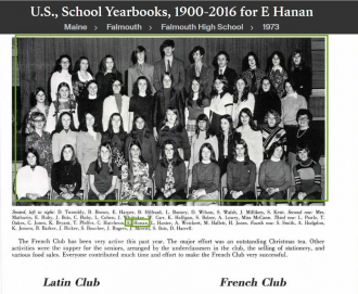 Ellen Maureen Honan-Curry--U.S., School Yearbooks, 1900-2016(1973)French Club
