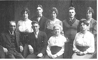 Johann & Ellen (Baldwin) Hoffmann Family 1910 WI