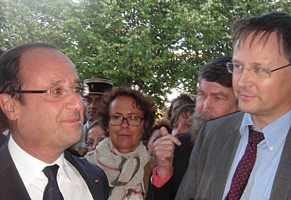 President Hollande & Charles Moloster