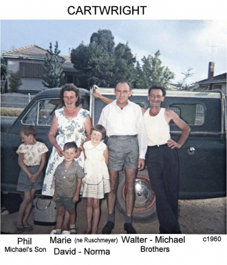 Walter & Marie Cartwright Family photo