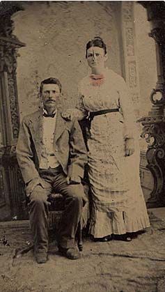 Joseph & Sadie (McLeroy) Gillespie, Texas 1876