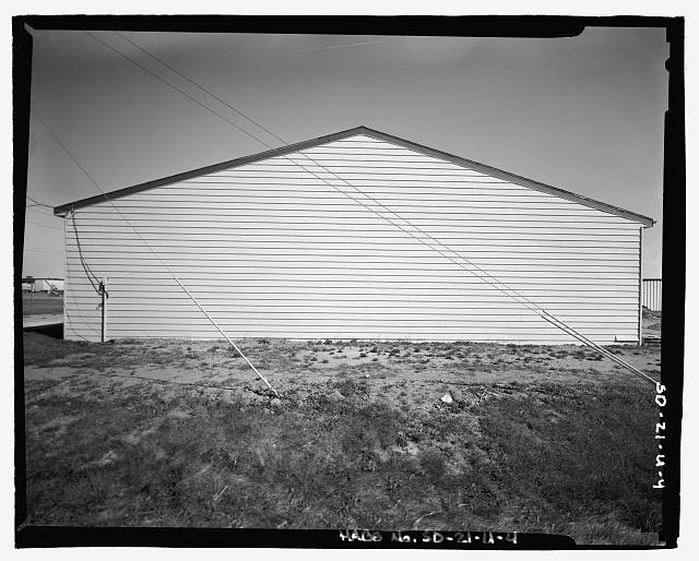 4. West side; view to east. - Ellsworth Air Force Base,...