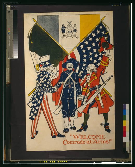 "Welcome comrade-at-arms!"