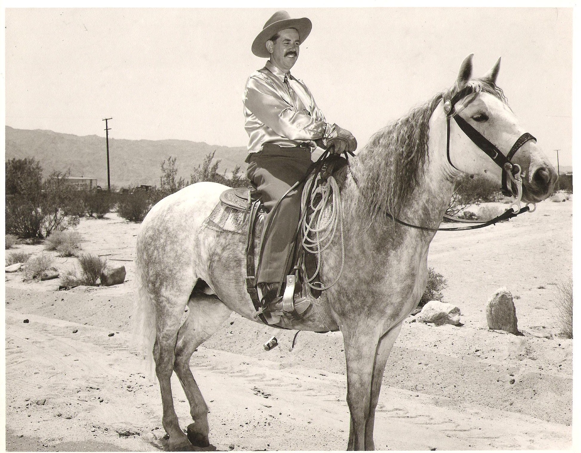Bill Cazneau & horse