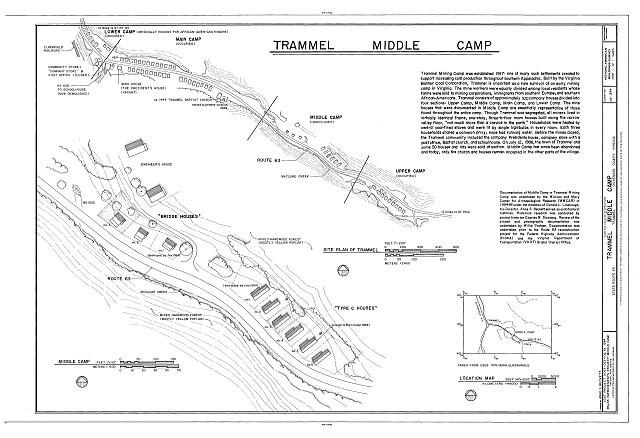 HABS VA,26-TRAM,1- (sheet 1 of 1) - Trammel Middle Camp,...