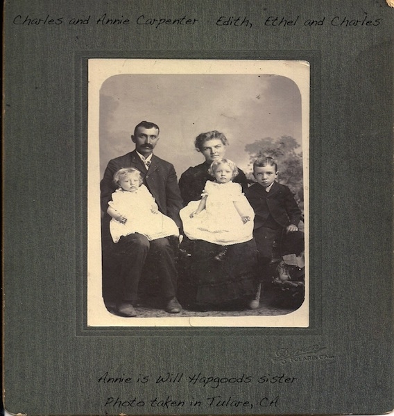 Charles & Annie Carpenter Family, California
