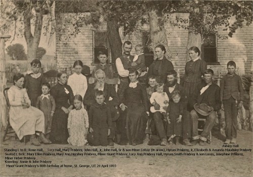 Miner Grant Prisbrey family