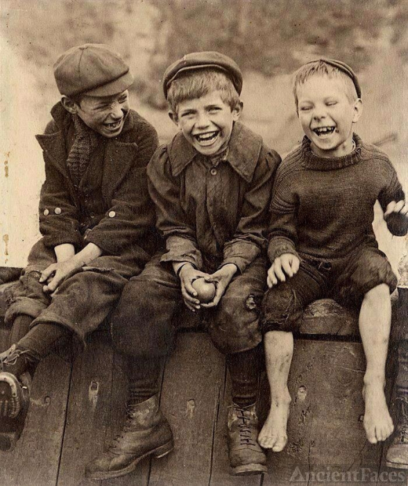 Three Happy Boys