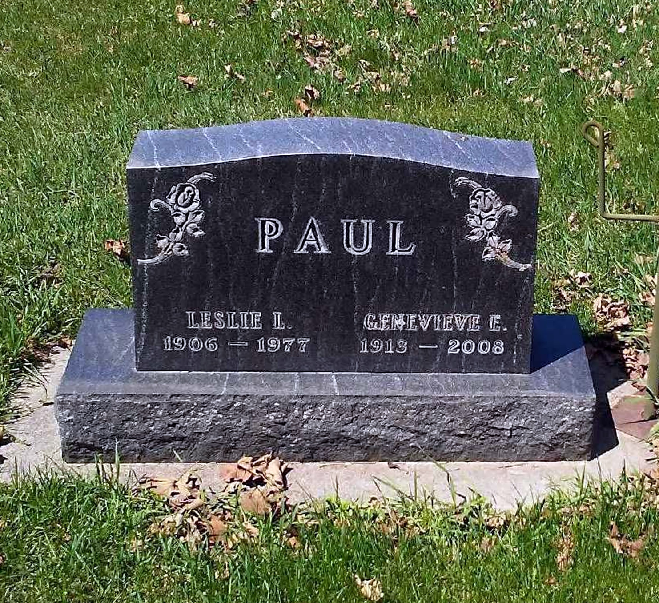 Genevieve and Leslie Paul Gravesite