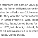A photo of  Jack Laverne McBroom