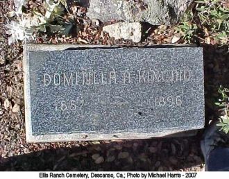 Domitilla (Aguilar) Kincaid gravesite, California