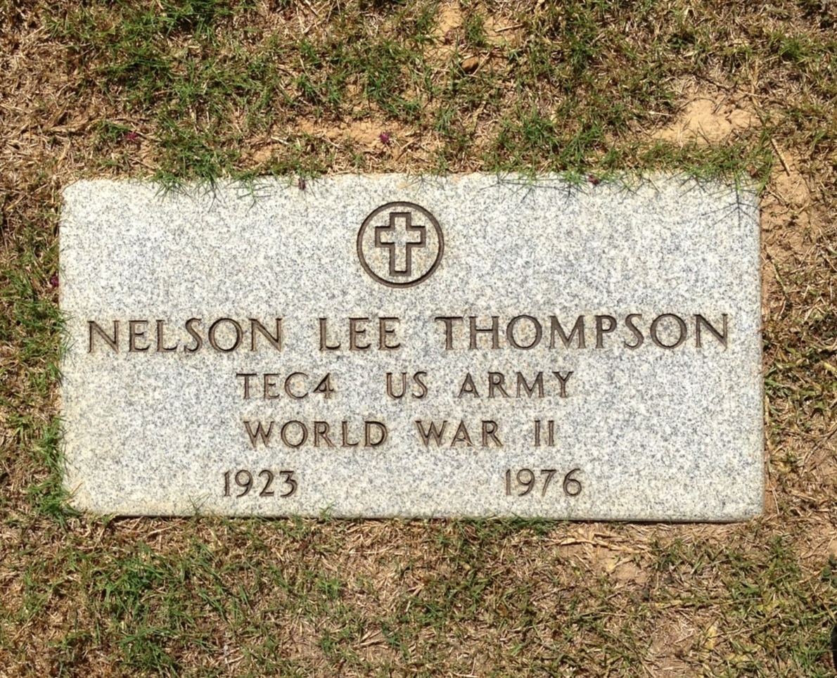 Nelson Lee Thompson Headstone, Texas