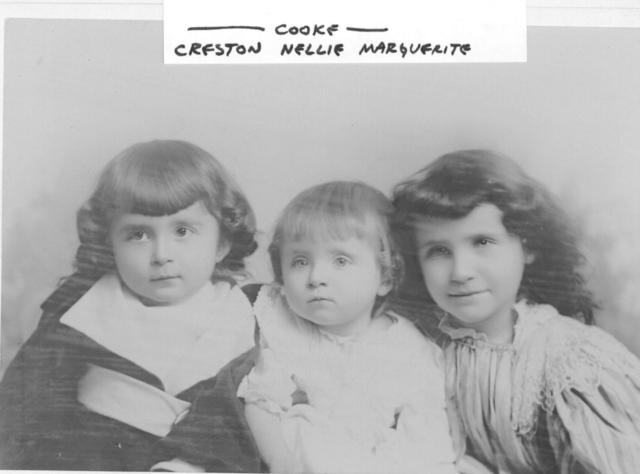 Creston, Nellie, & Marguerite Cooke, Pennsylvania 1897
