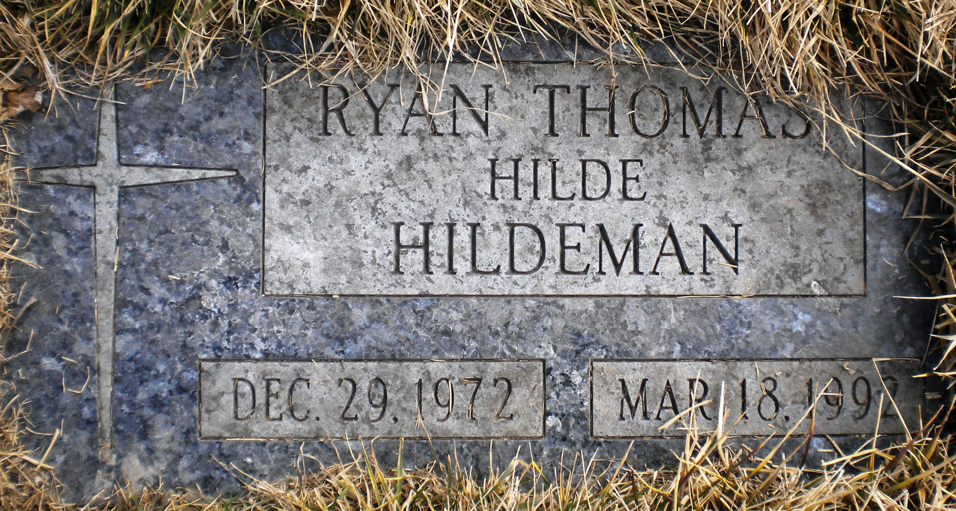 Ryan Thomas “Hilde” Hildeman Gravesite