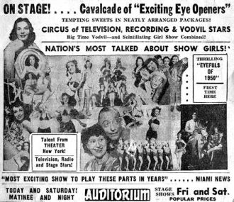 1950's Vaudeville Ad