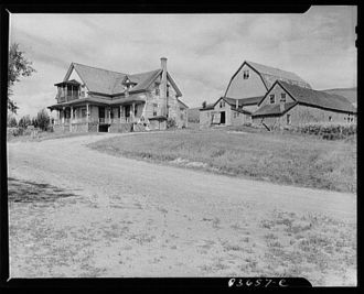Fort Kent, Maine. (vicinity). Home of Albert Gagnon,...
