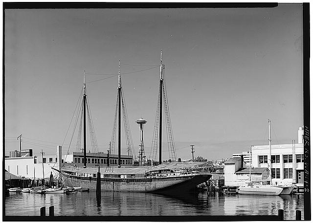 2. View of vessel at berth from port quarter - Schooner...