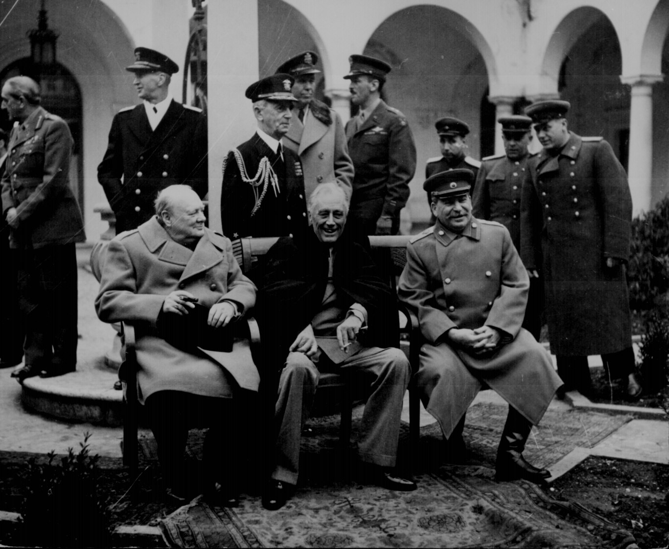 Winston S. Churchill, Franklin D. Roosevelt, and Josef Stalin