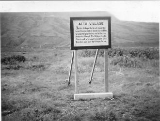 Attu Villiage Sign