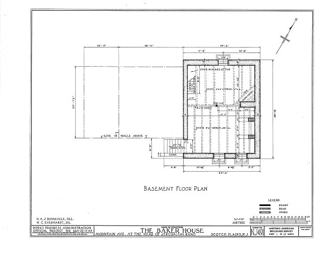 HABS NJ,20SCOPL,4 (sheet 1 of 15) Baker House, 2511...