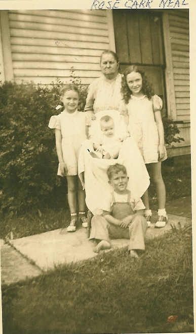 Four Tanksley Children With Their Grandmother Neal