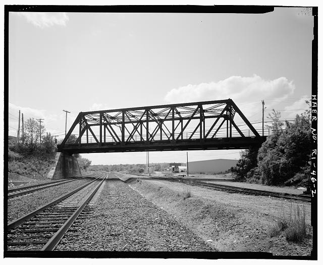 2. View looking west. - West Street Bridge, West Street...