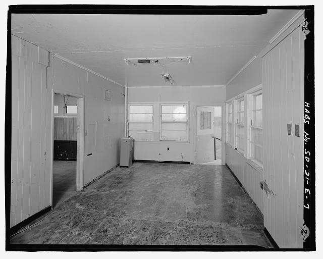 7. Interior, communications plotter room, view to south...