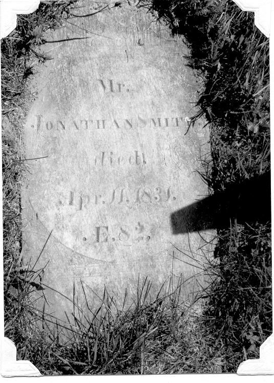 Gravestone of Jonathan Smith Sr