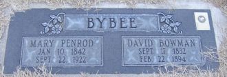 David Bowman Bybee Headstone