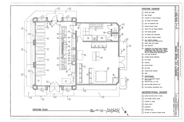 Fixture Plan - Borden's Ice Cream Store, 1103 Jefferson...